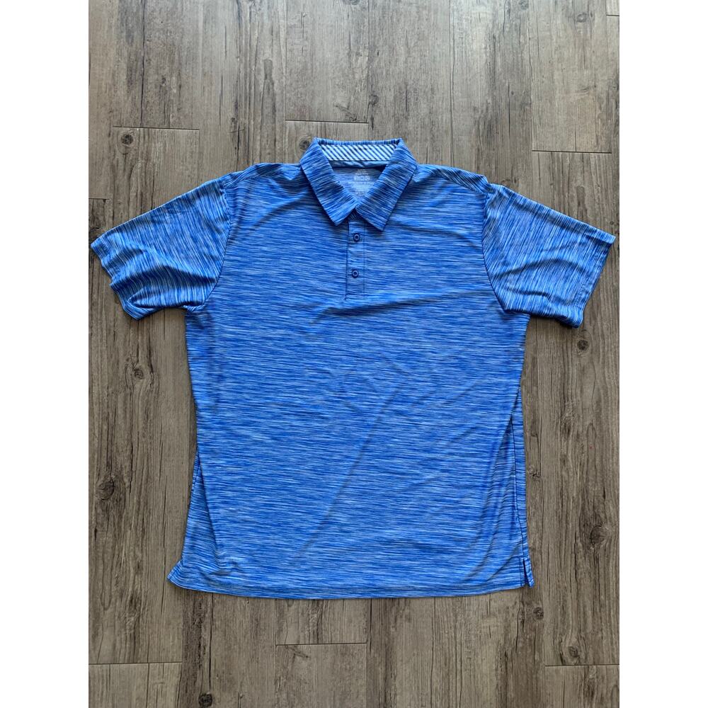 Men’s Blue Polo Shirt XL Lightweight Collared Casual Top